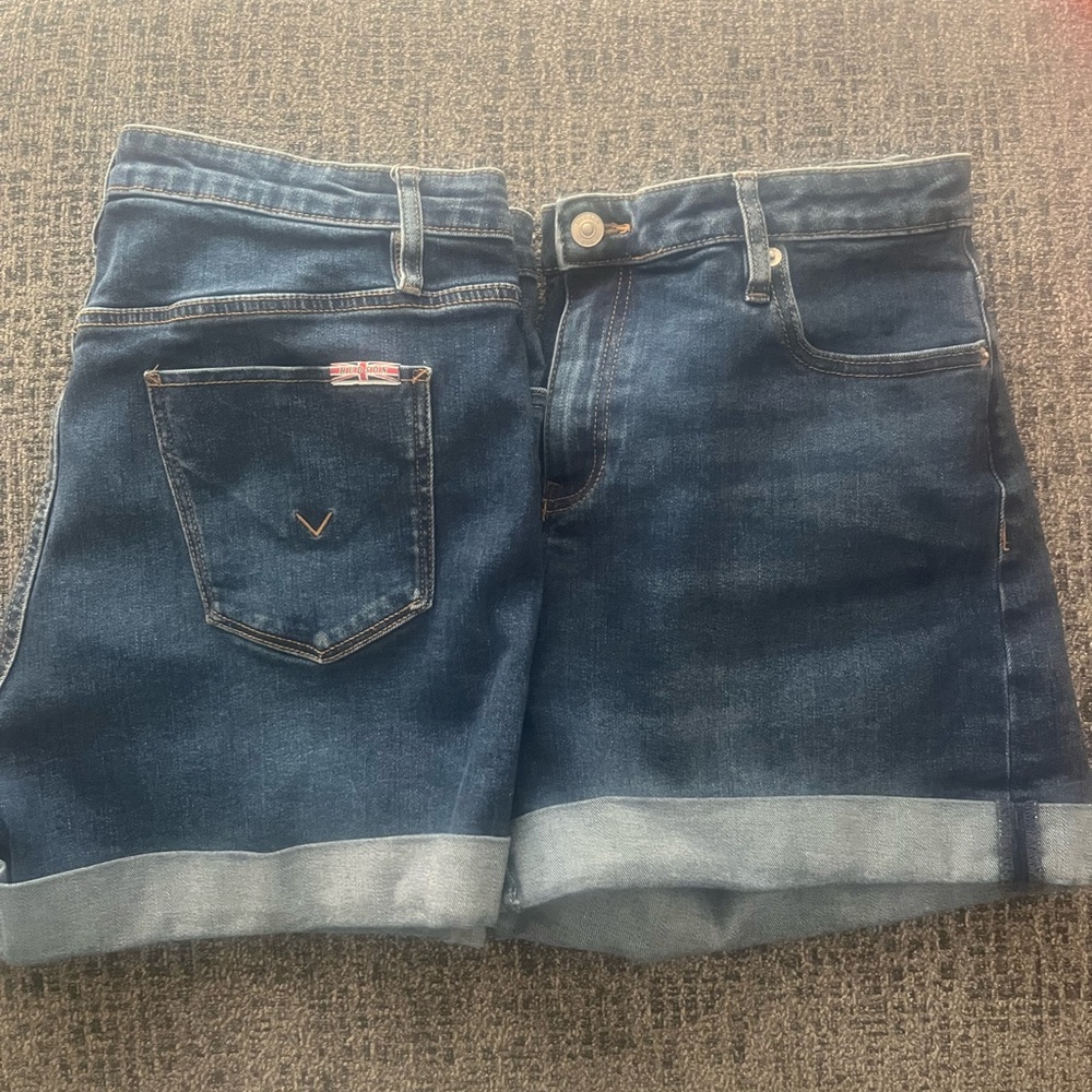 2 Hudson Dark Blue Denim Jean shorts - Picture 3 of 4